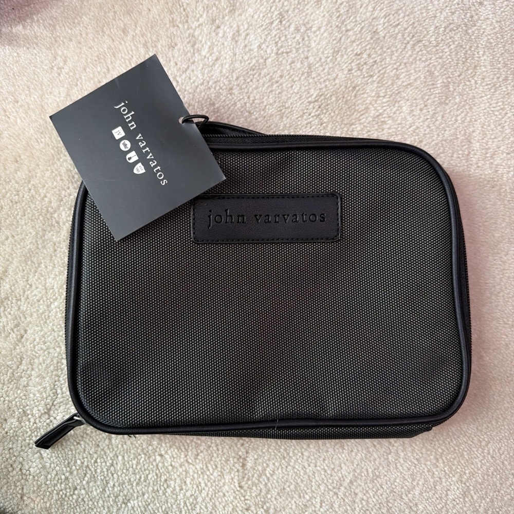 John Varvatos Charcoal Toiletry Bag